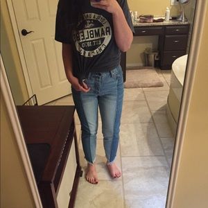 American Eagle Vintage High Rise Two-toned Jeans